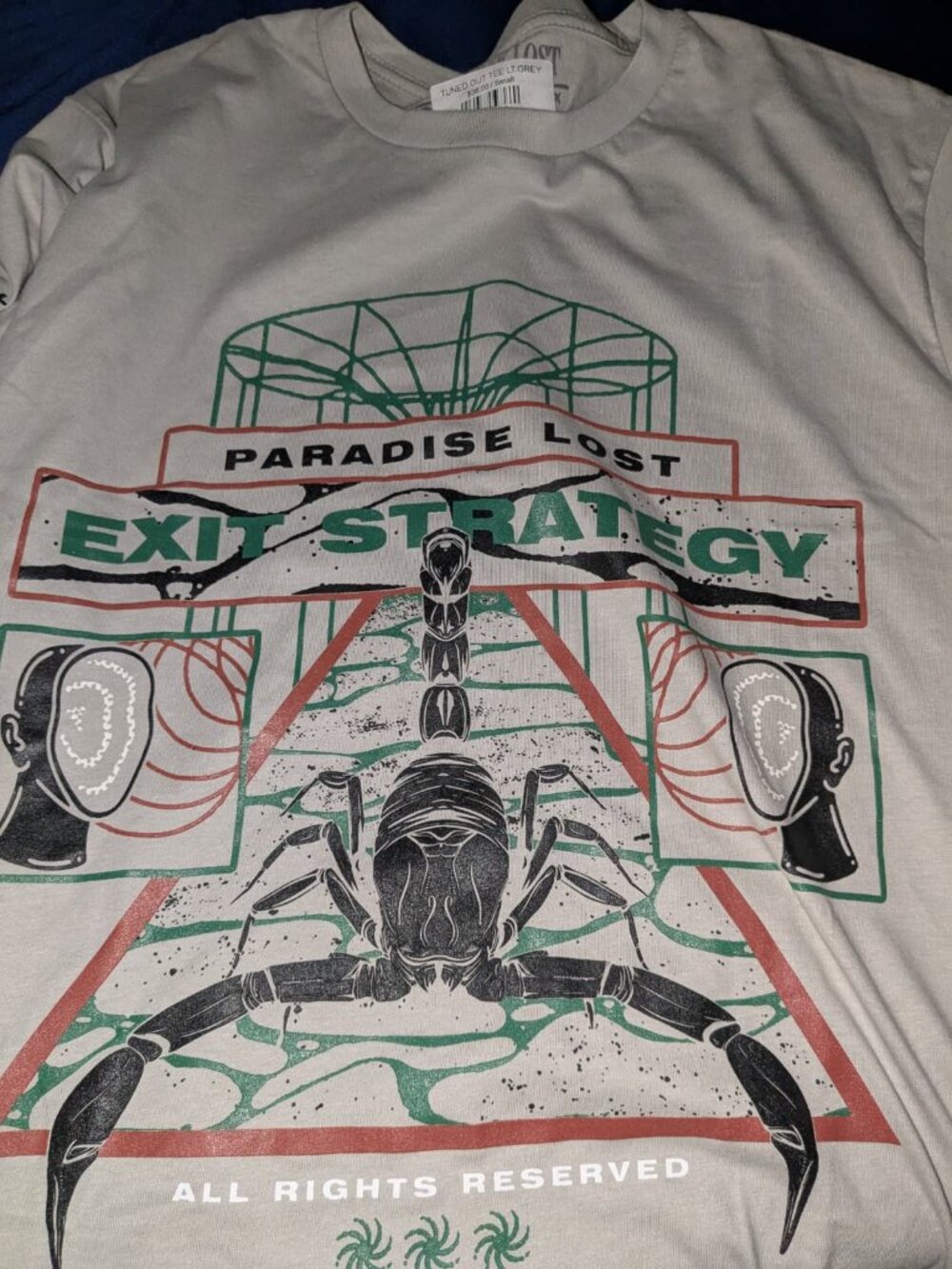 Paradise Lost Tuned Out Tee LT. Grey